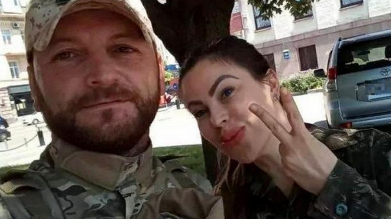 Бывшая бразильская модель и снайпер Талита ду Валле и Дуглас Бурито на Украине